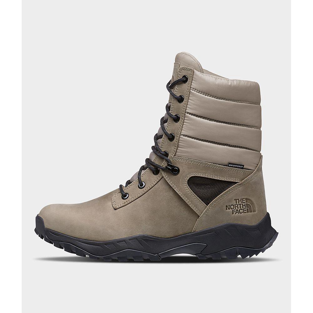 The North Face Thermoball™ Boot Zip-Up Ανδρικα Μπότες - Χακί / Μαυρα (JHWR09735)